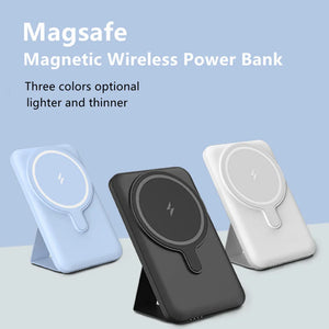 MagSafe Powerbank 10000mAh mit Ständer – Perfekt fürs iPhone - RU TechGear