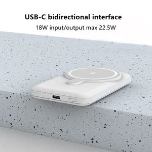 MagSafe Powerbank 10000mAh mit Ständer – Perfekt fürs iPhone - RU TechGear