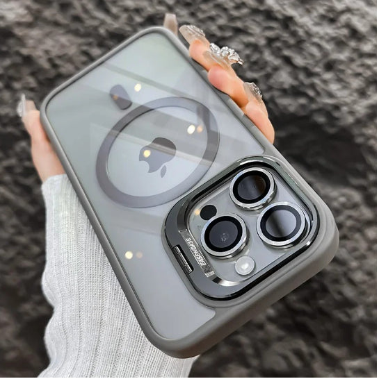 iPhone Schutzcase: Klar, CD-Muster, Kamera & Ständer-Feature - RU TechGear