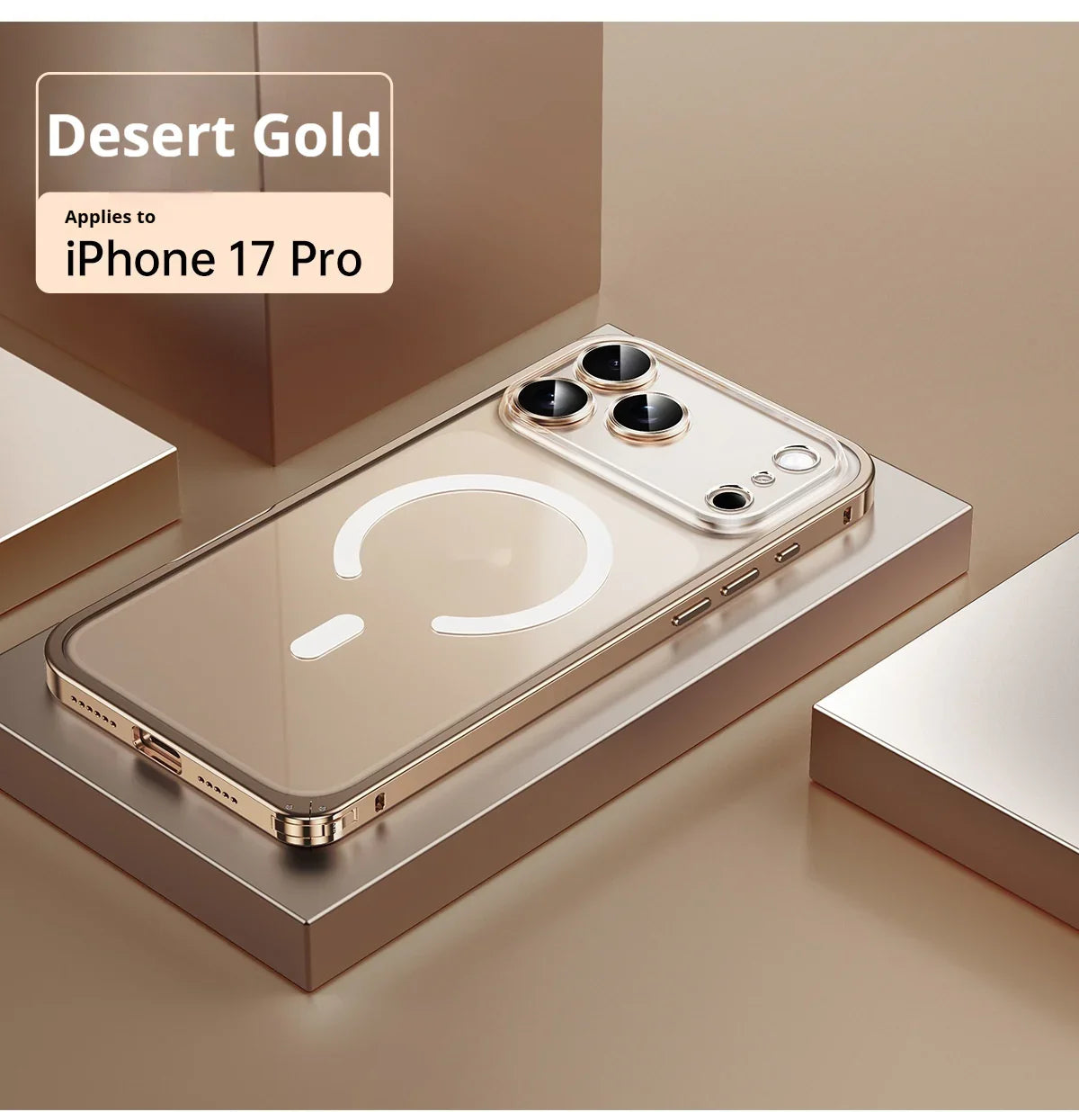 iPhone MagSafe Schutz Hülle – Transparent & Metallrahmen - RU TechGear