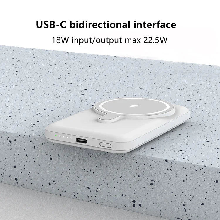 MagSafe Powerbank 10000mAh mit Ständer – Perfekt fürs iPhone - RU TechGear
