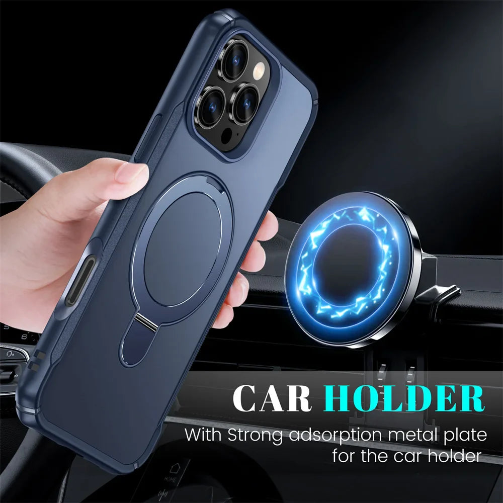 Magnetische iPhone Hülle mit integriertem Stand - RU TechGear