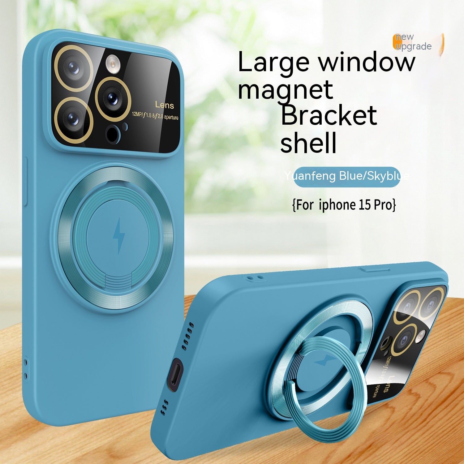 iPhone Magnetische Schutzhülle mit Fenster & 360° MagSafe Ständer - RU TechGear