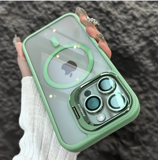 iPhone Schutzcase: Klar, CD-Muster, Kamera & Ständer-Feature - RU TechGear