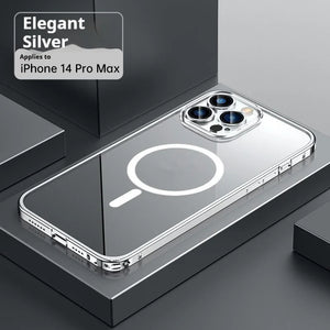 iPhone MagSafe Schutz Hülle – Transparent & Metallrahmen - RU TechGear
